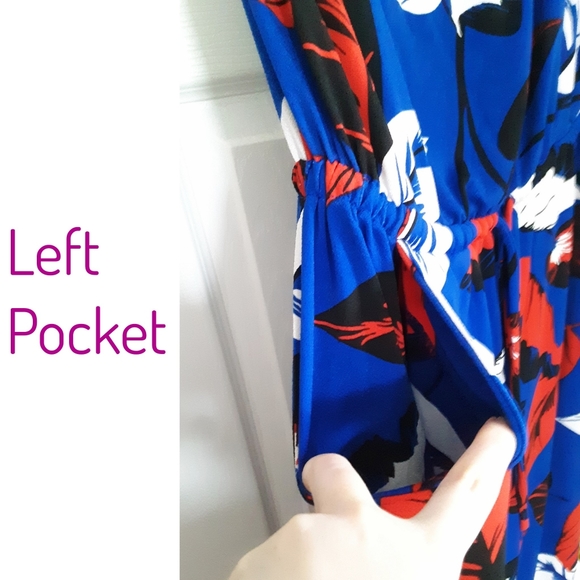 NWT Express Blue Print Strapless Culotte Jumpsuit - Picture 7 of 8